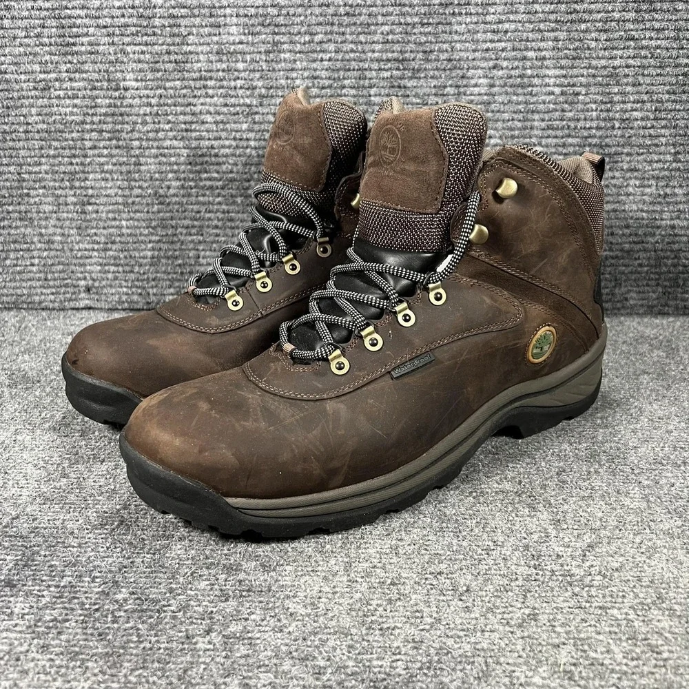 Timberland Boots Mens‎ Size 15 Brown Leather Waterproof Hiking Outdoor 12135